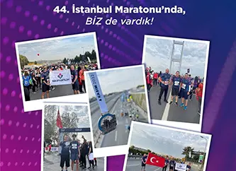 44. İstanbul Maratonu'nda Biz de Vardık